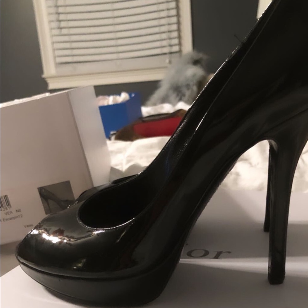 Dior patent leather pumps
